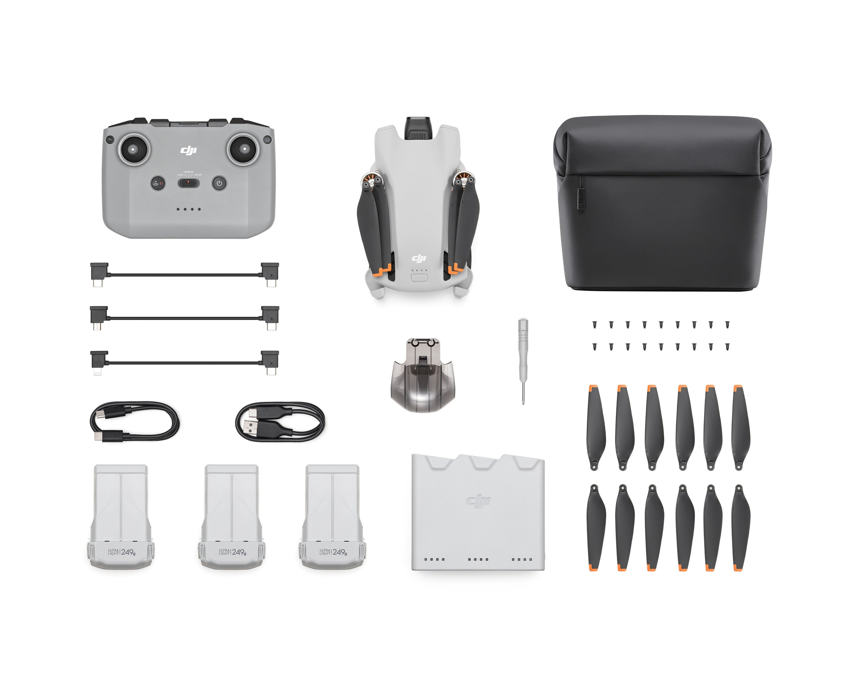 Batch 1 drone variant image | DJI Mini 3 | Fly More Combo (DJI RC-N1) | SKU 65949929