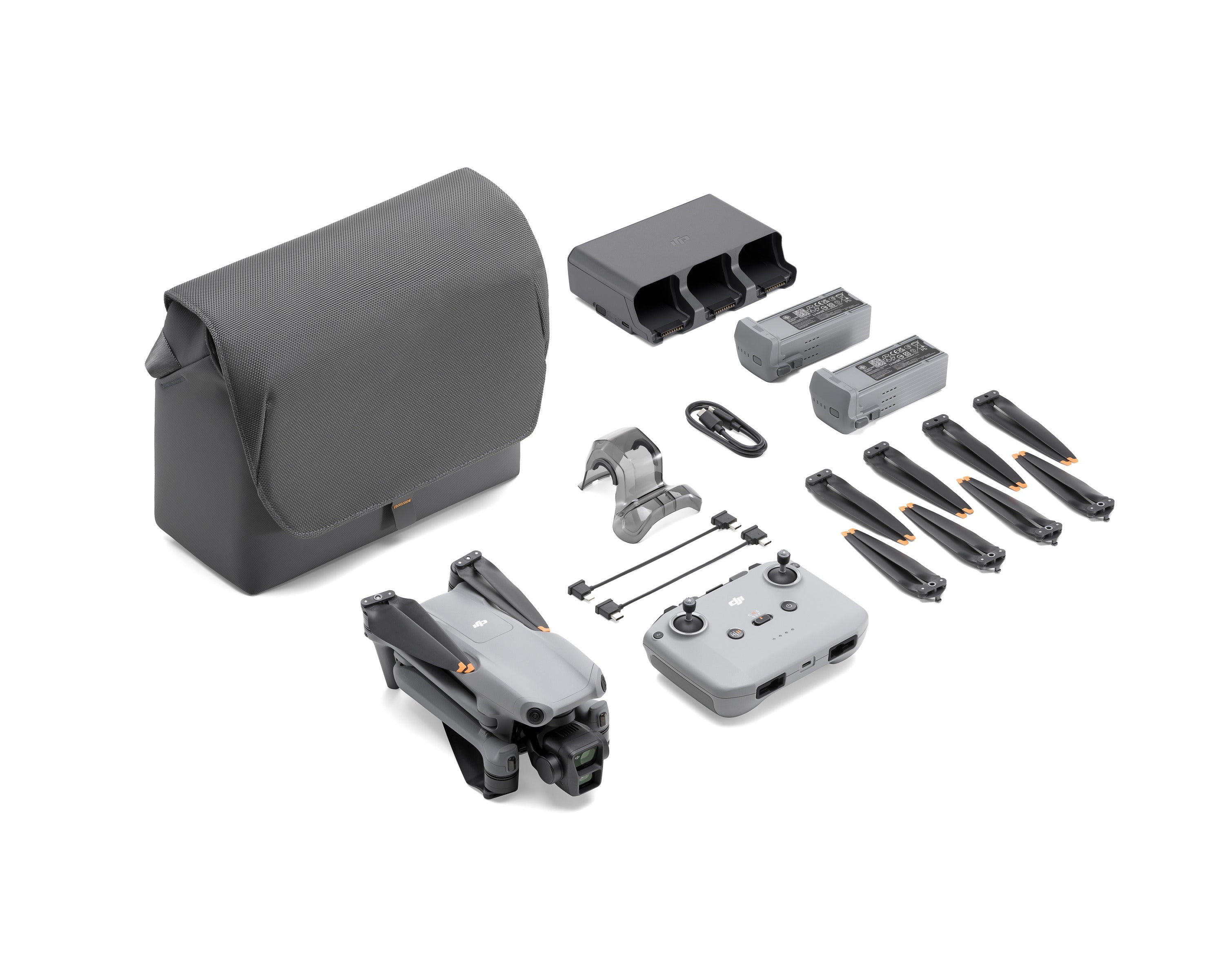 Batch 1 drone variant image | DJI Air 3 | Fly More Combo (DJI RC-N2) | SKU 65963895